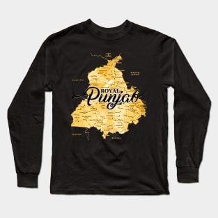 Royal Punjab Map Long Sleeve T-Shirt